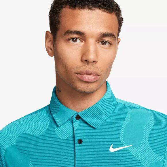 Nike Dri-Fit ADV Tour Camo Teal Polo Golf Shirt Men's XL textured NEW DR5312-381 - Picture 12 of 16